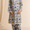 Blue nursing and feeding dress