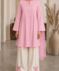 Blush Elegance Nursing Dress front full