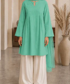 Mint Serenity Nursing Dress front full