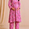 Pink Petals Nursing & Maternity Dress front full