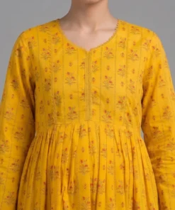 Sunlit Petals Nursing And Maternity Frok Front closeup