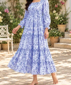 Blue Meadow Nursing and Maternity Frock full